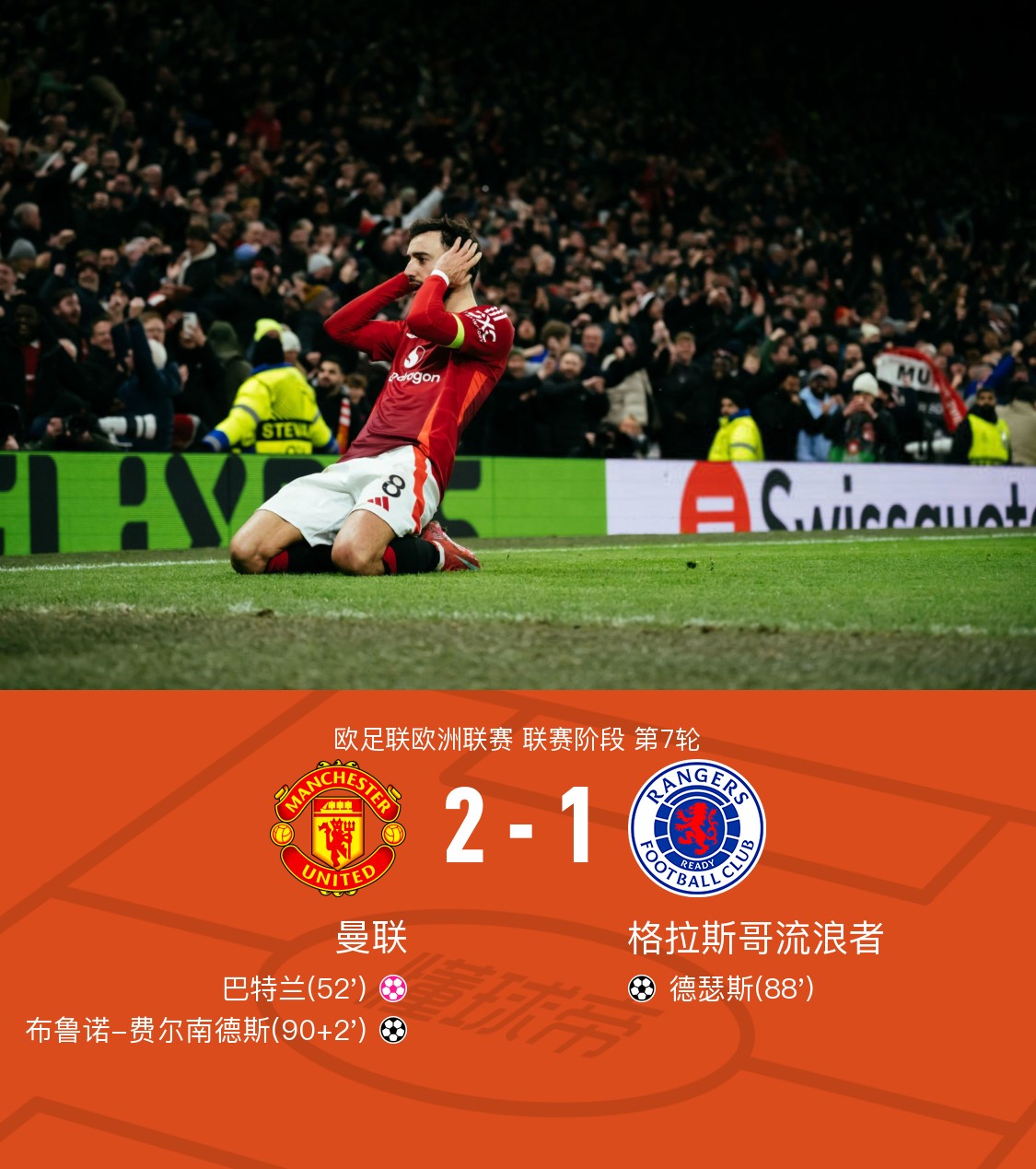 曼联险胜葡萄牙，马夏尔送出助攻